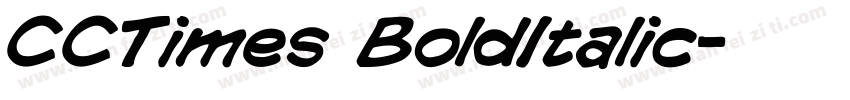 CCTimes BoldItalic字体转换